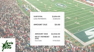 How much did YOUR Jets season tickets go up for 2024?