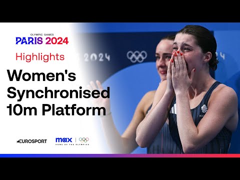THIRD Medal in diving for Team GB 🥉 🇬🇧 | Women's Synchronised 10m Platform #Paris2024