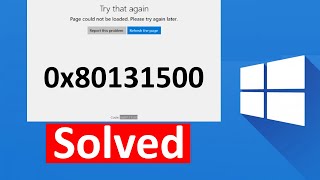Fix 0x80131500 Microsoft Store Error in Windows 10