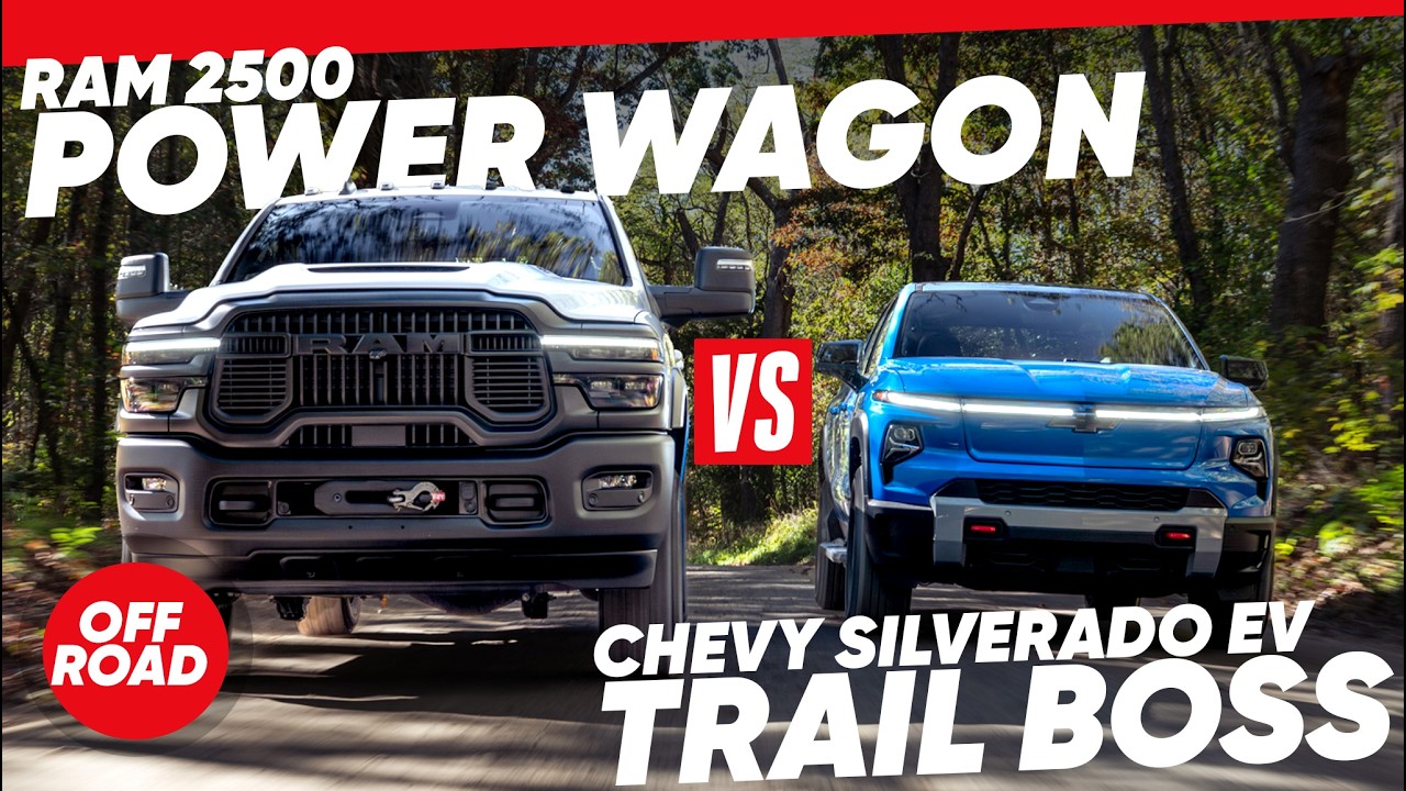 Battle of Brutes: 2026 Chevrolet Silverado EV Trail Boss vs. Ram 2500 Power Wagon in the Dirt
