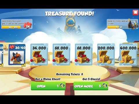 How to get more foods and gold in dragon mania, How to open box by Divine Ticket, DML Master