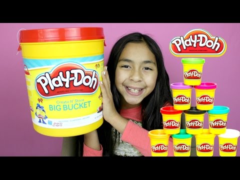 Tuesday Play Doh Create N' Store BIG PLAYDOH BUCKET!! B2cutecupcakes Video