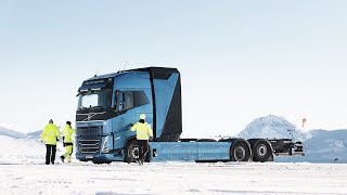 Volvo Testing a hydrogen-powered electric truck in the Arctic