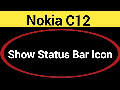 How to show status bar icon, Nokia C12 me status bar icon Kaise lagaen