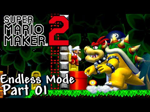 Super Mario Maker 2 Endless No Skip Challenge 1 [Normal] - BOWSER HAS ME CORNERED!!!