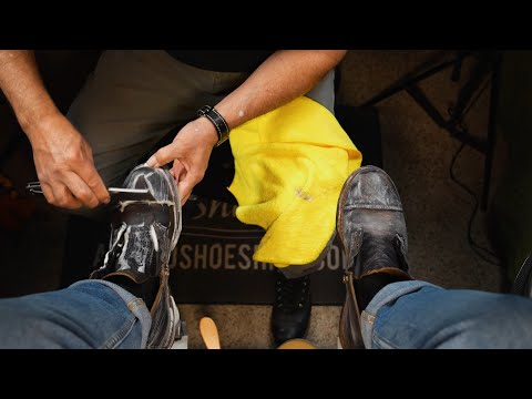 New Year NEW BOOTS!!! | Angelo Shoe Shine ASMR