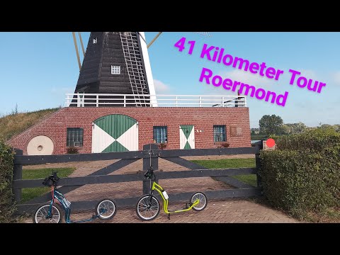 41 Kilometer mit dem Yedoo Tretroller Reuver Roermond Runde 🛴🛴