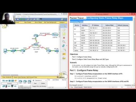 4.2.1.4 Packet Tracer - Configuring Static Frame Relay Maps
