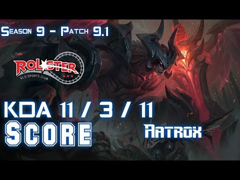 KT Score AATROX vs CAMILLE Jungle - Patch 9.1 KR Ranked