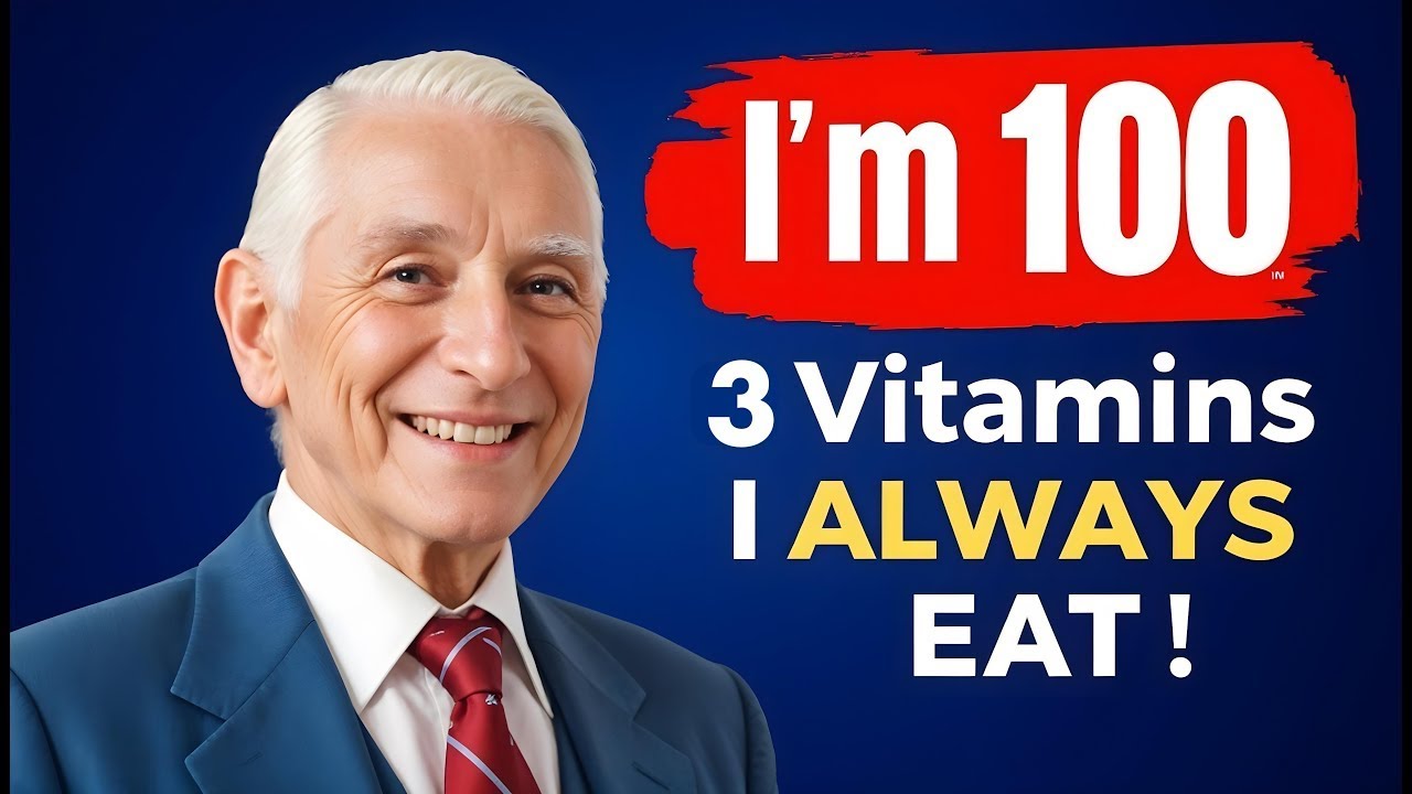 100-Year-Old Harvard Doctor Reveals Top 3 Vitamins to Reverse Aging!