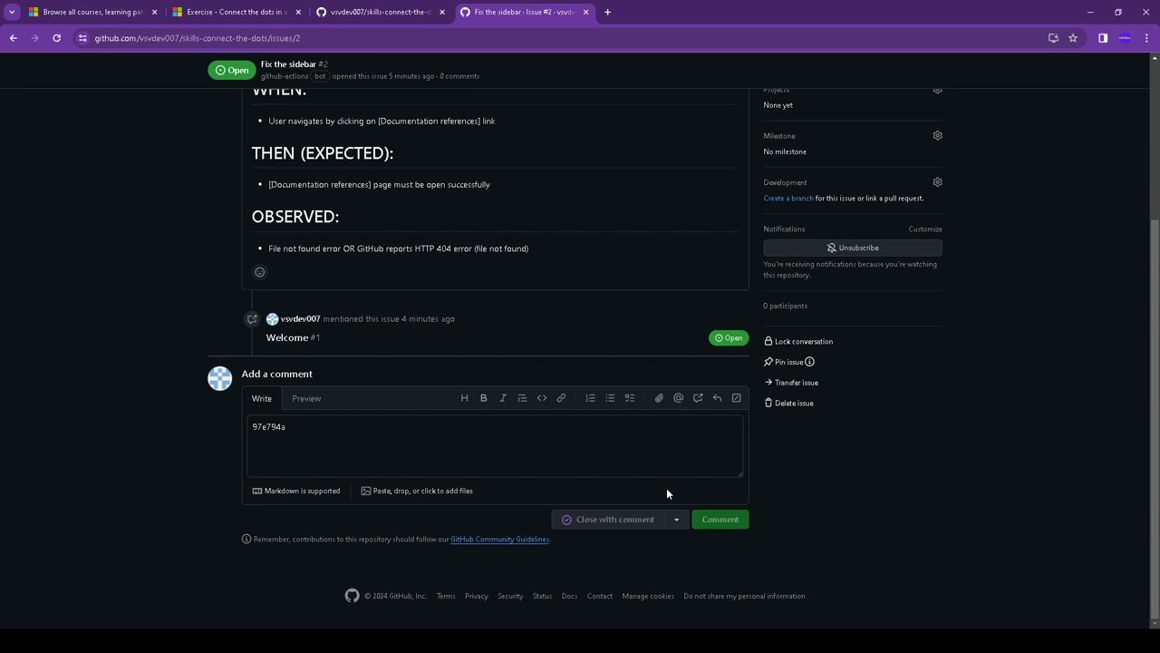 Microsoft Azure Connect the dots in a GitHub repository