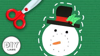 Fast-n-Easy | Snowman Countdown to Christmas 🎄 PAPER CRAFT | DIY Arts & Crafts for Kids