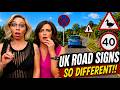 American Couple Reacts: UK Driving for Americans | Road Signs & Other Differences Made Us Nervous!
