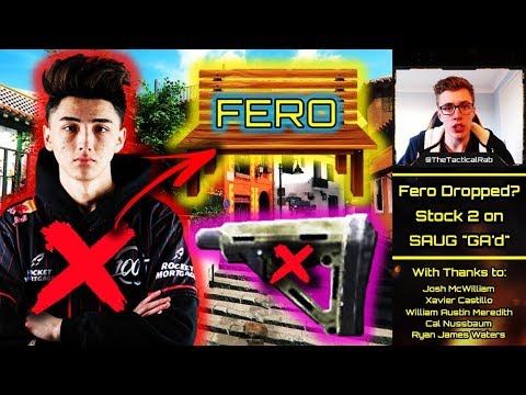 "Fero" Dropped from 100 Thieves!? | Stock 2 SAUG GA'd? | CWL 2019 CoD BO4 Competitive Video