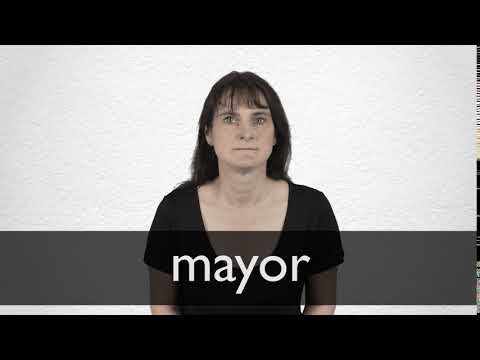 How to pronounce MAYOR in British English