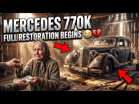 Thumbnail for Mercedes 770K Full Restoration ASMR – From Rusty Barn Find to Luxury Glory Episode 1 #asmrvideo by Mercedes-Benz 770