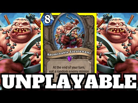 Making the Opponent RAGE QUIT! Abominable Lieutenant Combo! | Hearthstone