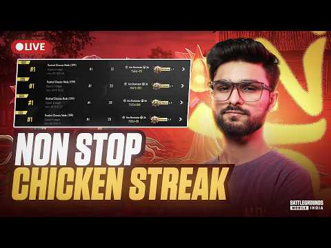 PER CHICKEN 5000 CHALLENGE | 50 CHICKEN STREAK? | BGMI LIVE @LoLzZzGaming