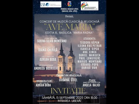 Concert Ave Maria 2025 - Basilica Maria Radna