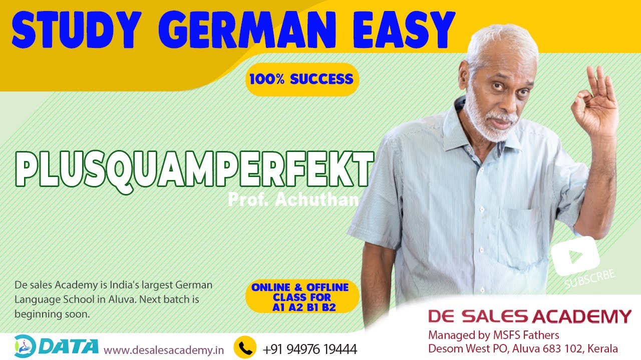 HOW TO USE PLUSQUAMPERFEKT:  GERMAN LANGUAGE COURSE B1 LEVEL: DE SALES ACADEMY