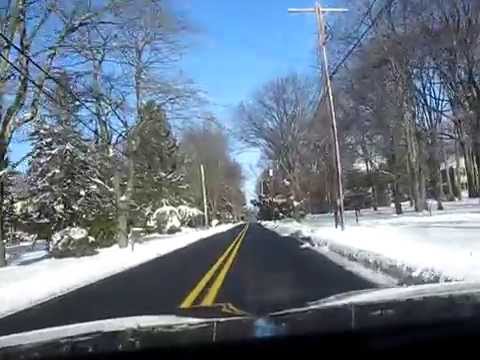 USA: Winter roads north of Philadelphia 2009