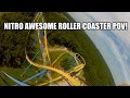 Nitro Roller Coaster POV Six Flags Great Adventure ...