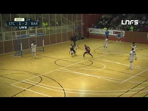 Gol Sergio Lozano (1-3) Industrias Santa Coloma - Barça FS. J9, 1Div. LNFS