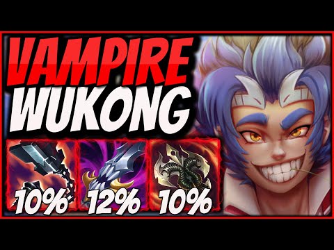 These Items turn Wukong into DRACULA! | 32% OMNIVAMP Wukong is to much HEALING! - Season 12 Wukong