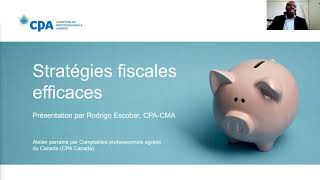 Atelier de littératie financière : Stratégies fiscales efficaces