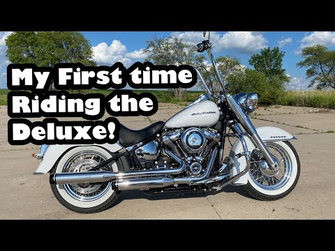 First Time riding the Harley Davidson Softail Deluxe