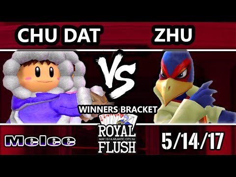Royal Flush SSBM - VGBC | Chudat (Ice Climbers) Vs. BOXR | Zhu (Falco) Smash Melee Top 32