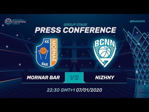 Mornar Bar v Nizhny Novgorod - Press Conference - Basketball Champions League 2019-20