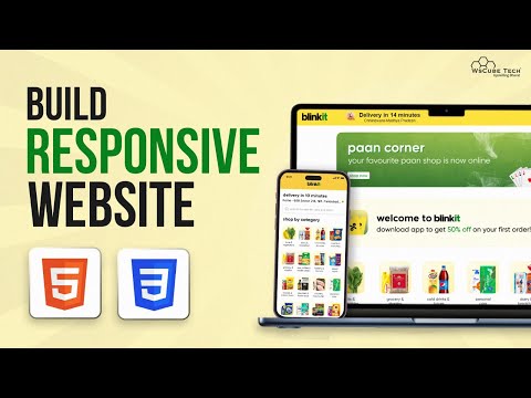 Build and Deploy a Fully Responsive Website in HTML & CSS (Blinkit Clone Project)