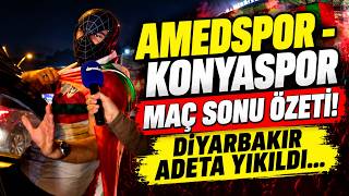 Amedspor - Konyaspor Maç Sonu Özet - Taraftardan Takıma Tepki Var! Diyarbakır'da