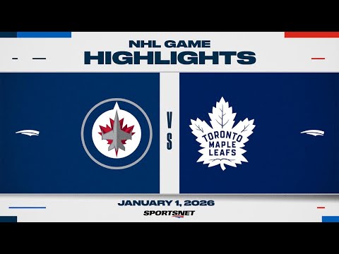 NHL Highlights | Jets vs. Maple Leafs - January 1, 2026