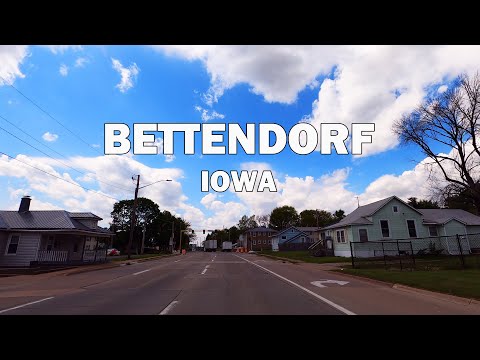 Bettendorf, Iowa (Quad Cities) - Driving Tour 4K