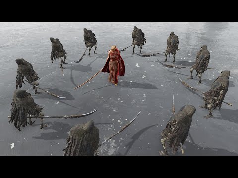 10 Skeletal Glaivemans Vs Bosses - Elden Ring
