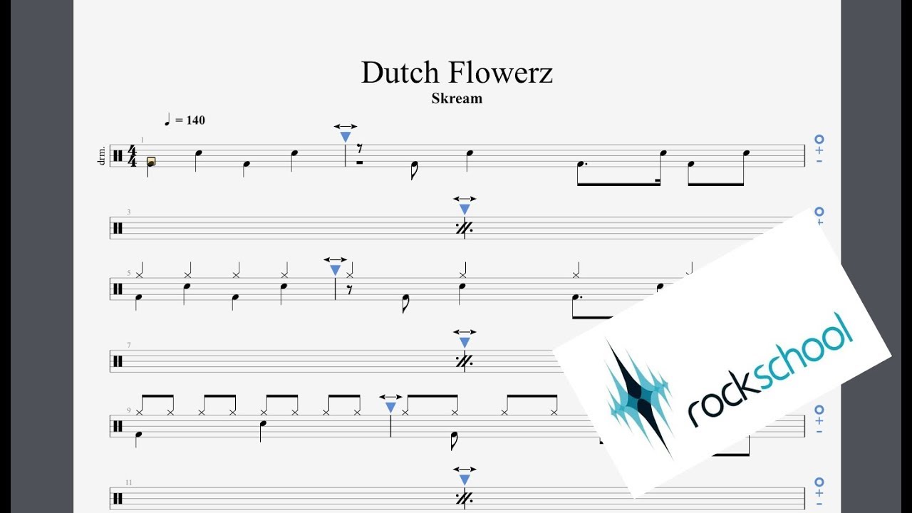Dutch Flowerz Rockschool Grade 6 Drums