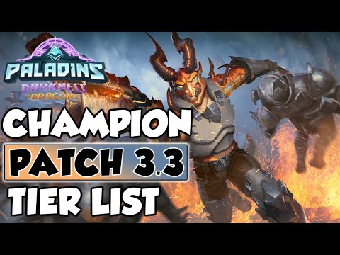 DARKNESS AND DRAGONS BEST CHAMPIONS TO PLAY! PALADINS PATCH 3.3! (with builds)