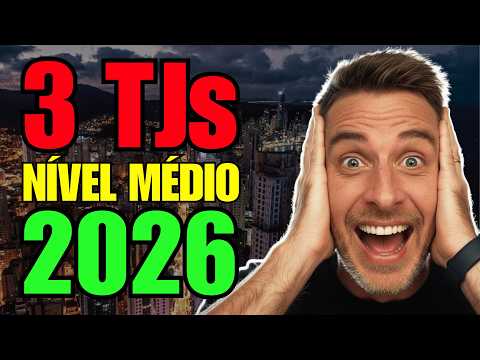 TOP 3 CONCURSOS NÍVEL MÉDIO EM 2026 | +R$7000 INICIAIS