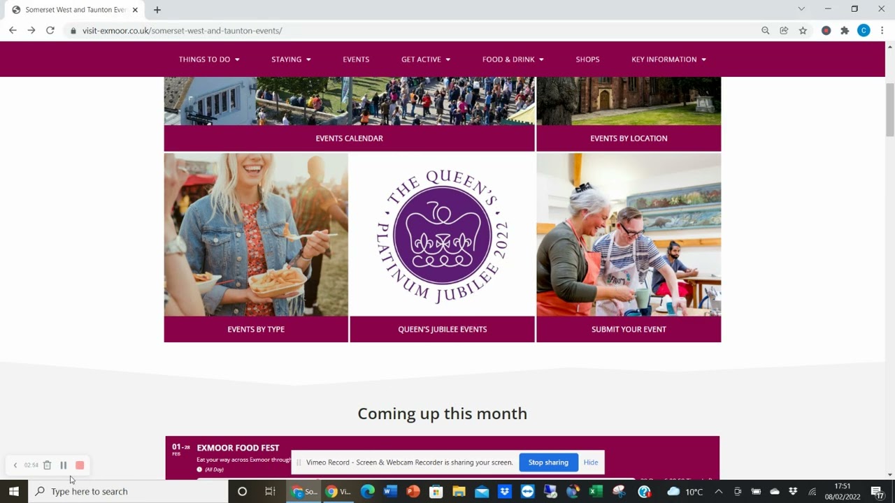 Recording Events Platform 'How to'