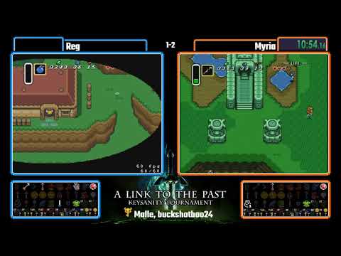 Myriachan vs Regaro. ALTTPR Keysanity Tournament 2018