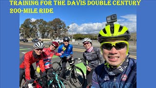 Training for the Davis Double Century 200-mile Bike Ride.  P1