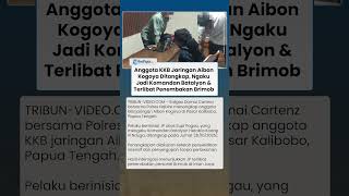 Tak Berkutik! Anggota KKB Jaringan Aibon Kogoya Ditangkap, Terlibat Penembakan Brimob di Intan Jaya