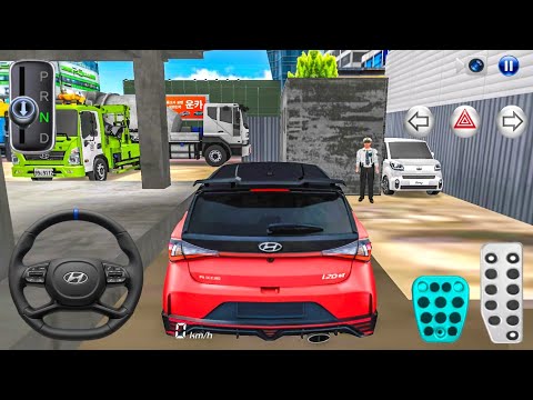 New Red Hatchback Hyundai i20 N car Stuck in Construction Site - 3D Driving Class 2026 - Car game 3D