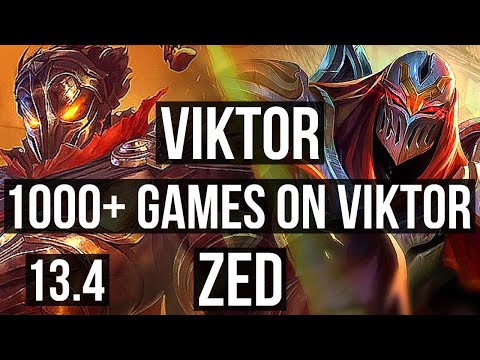 VIKTOR vs ZED (MID) | 7/1/8, 2.4M mastery, 1000+ games, Dominating | EUW Master | 13.4