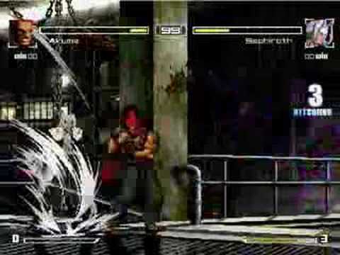 Akuma VS Sephiroth - Titanic M.U.G.E.N. fight