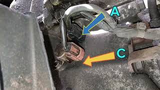 2003-2005 Honda pilot V6 Torque converter clutch location. And other Solenoids and sensor locations