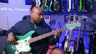 Video thumbnail for Squier Paranormal Rascal Bass HH Sherwood Green Final Demo by Bully Thakidd
