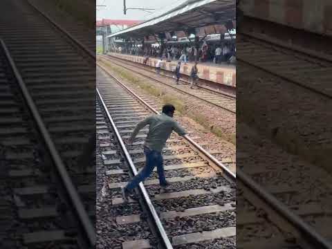 ￼￼￼￼ Crossing Track 😱 Train Accident point ￼￼#shorts #train #accidentnews